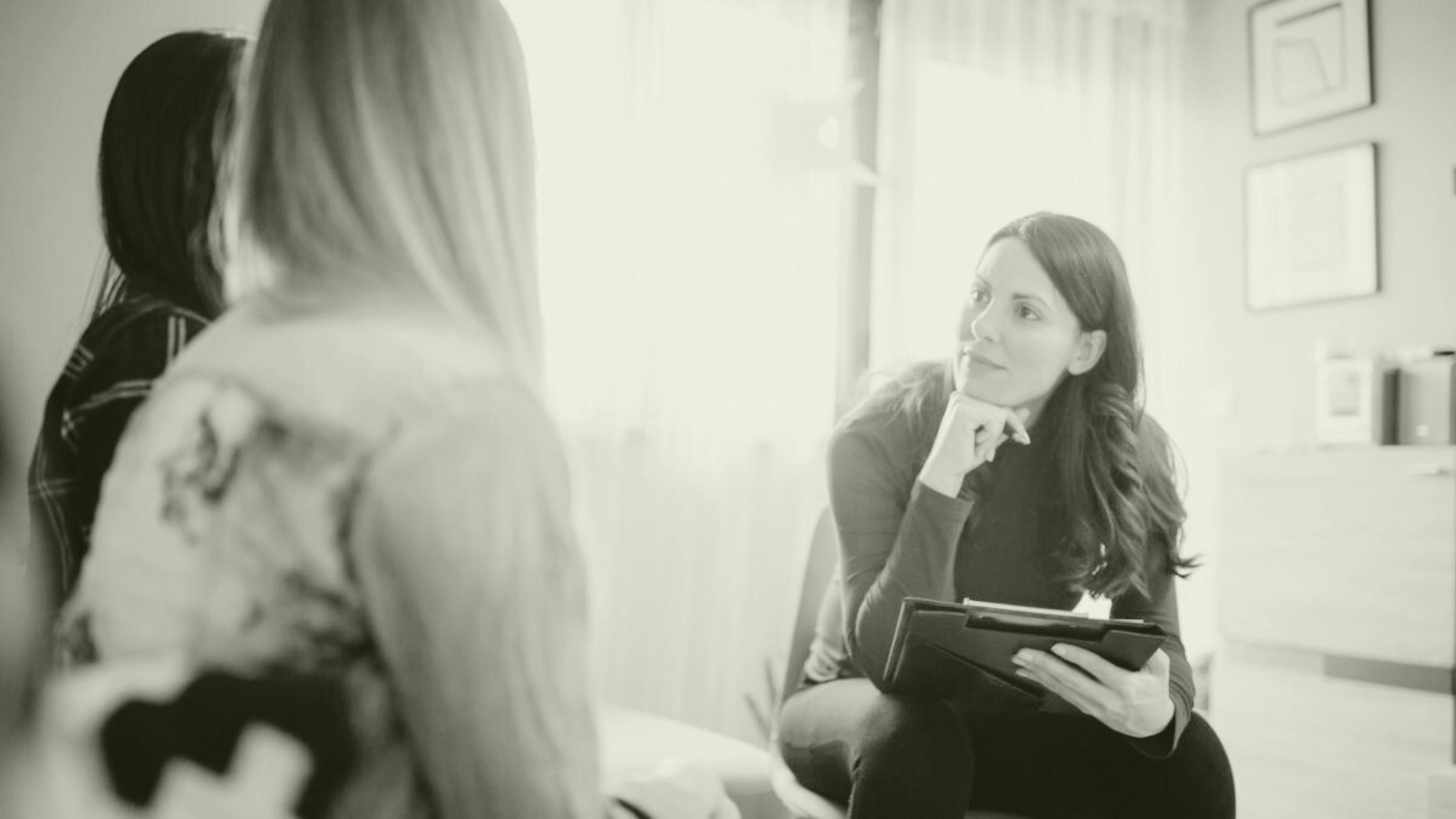 Primary Care workers receiving mental health support in a confidential setting.