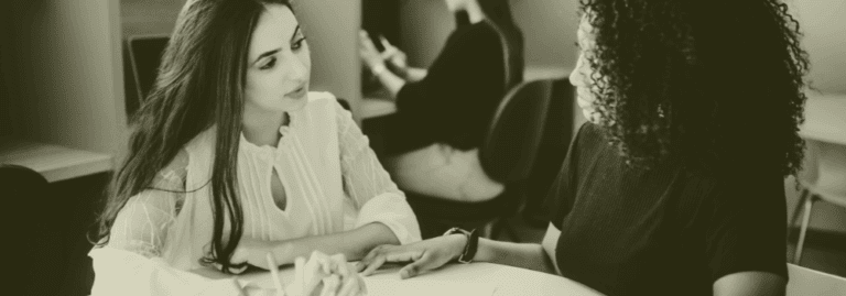 Two healthcare professionals having a discussion about future workforce strategies and recruitment planning in primary care, representing the focus of the 2026 insights blog.