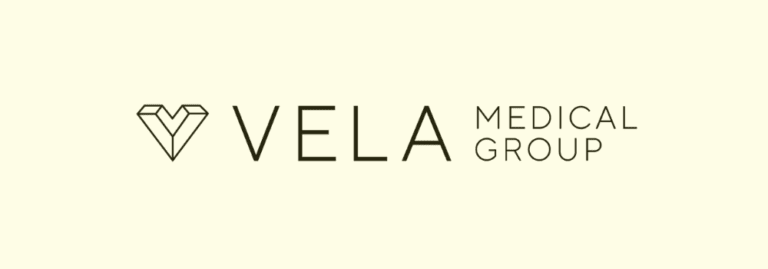 The Vela Medical Group logo displayed on a light background, symbolising Vela’s commitment to transparency, quality, and leadership in transforming primary care recruitment across the UK.